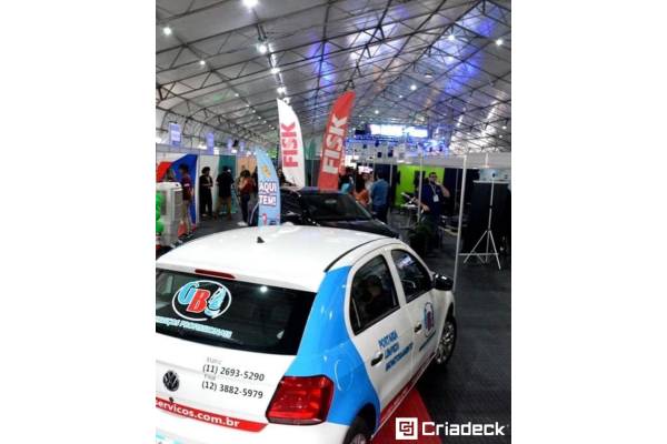 Feira Empreenda Caraguatatuba 2022: Criadeck Reforça Segurança Com Piso Plástico Pixel.